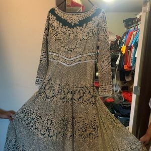 Green sparkly salwar kameez (suit) Formal Suit